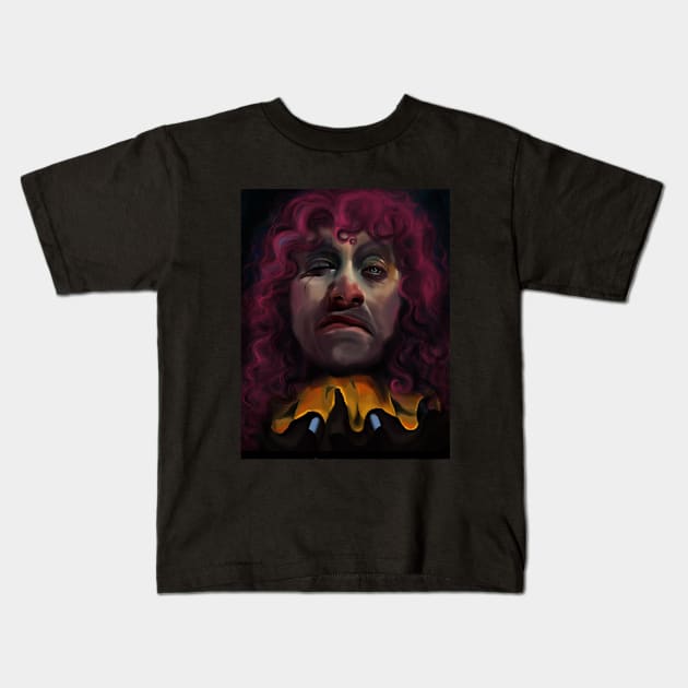 mean clown Kids T-Shirt by Dona's